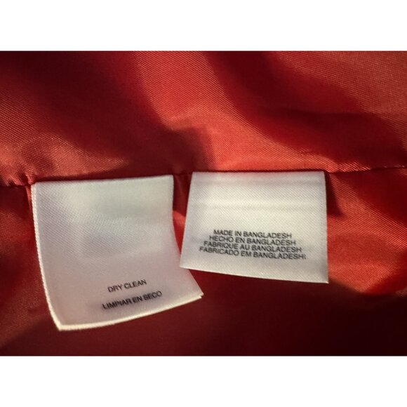 Kasper Separates Suit Jacket Blazer 14 Red Open Front 3/4 Long Sleeve NEW - Picture 8 of 11